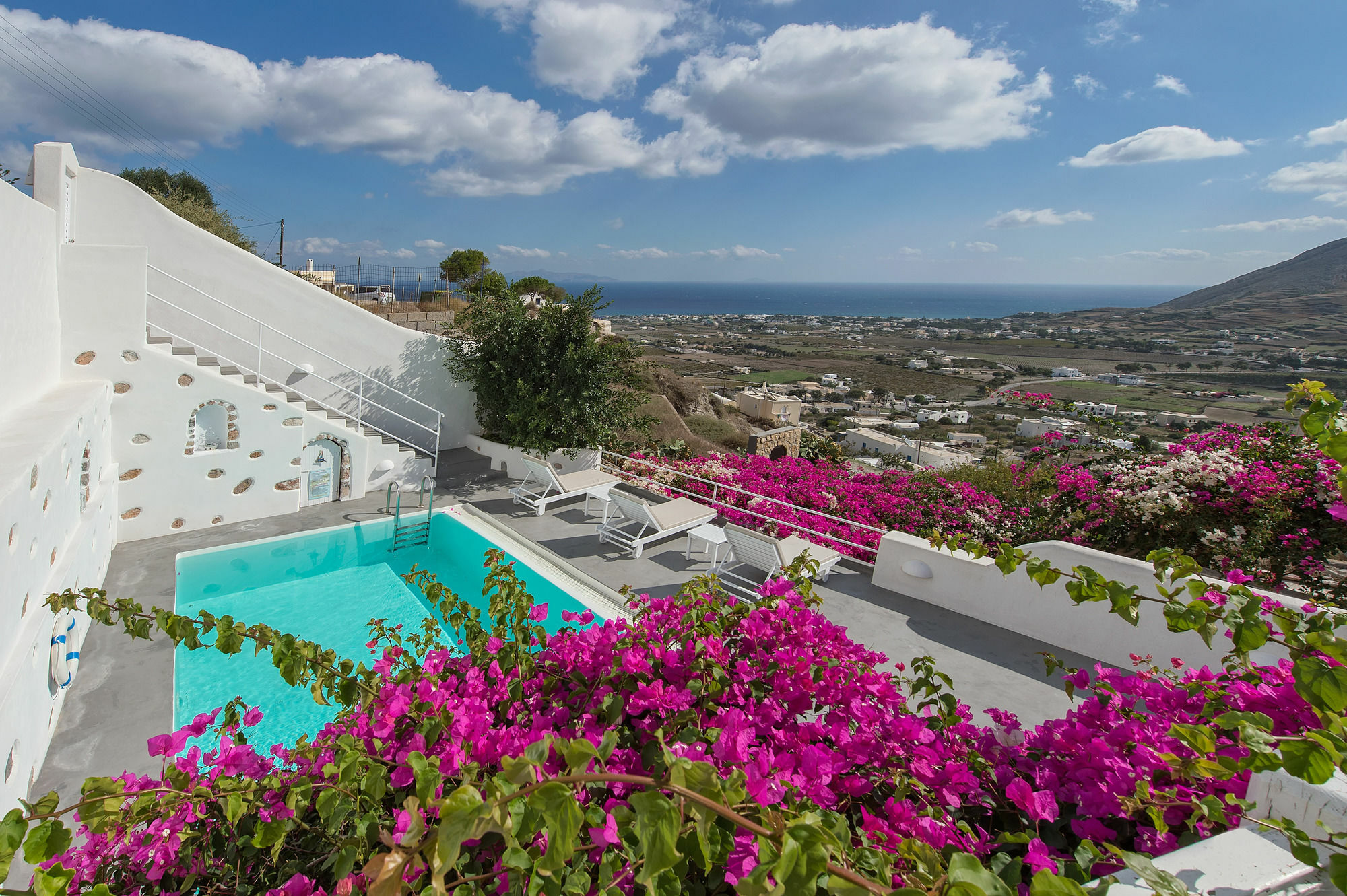 White Cave Private Villa Pyrgos Kallistis Bagian luar foto