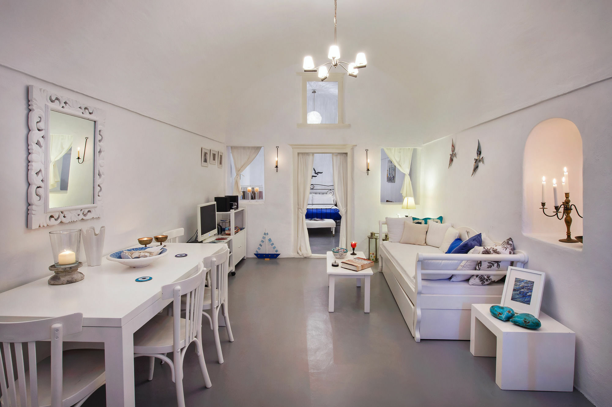 White Cave Private Villa Pyrgos Kallistis Bagian luar foto