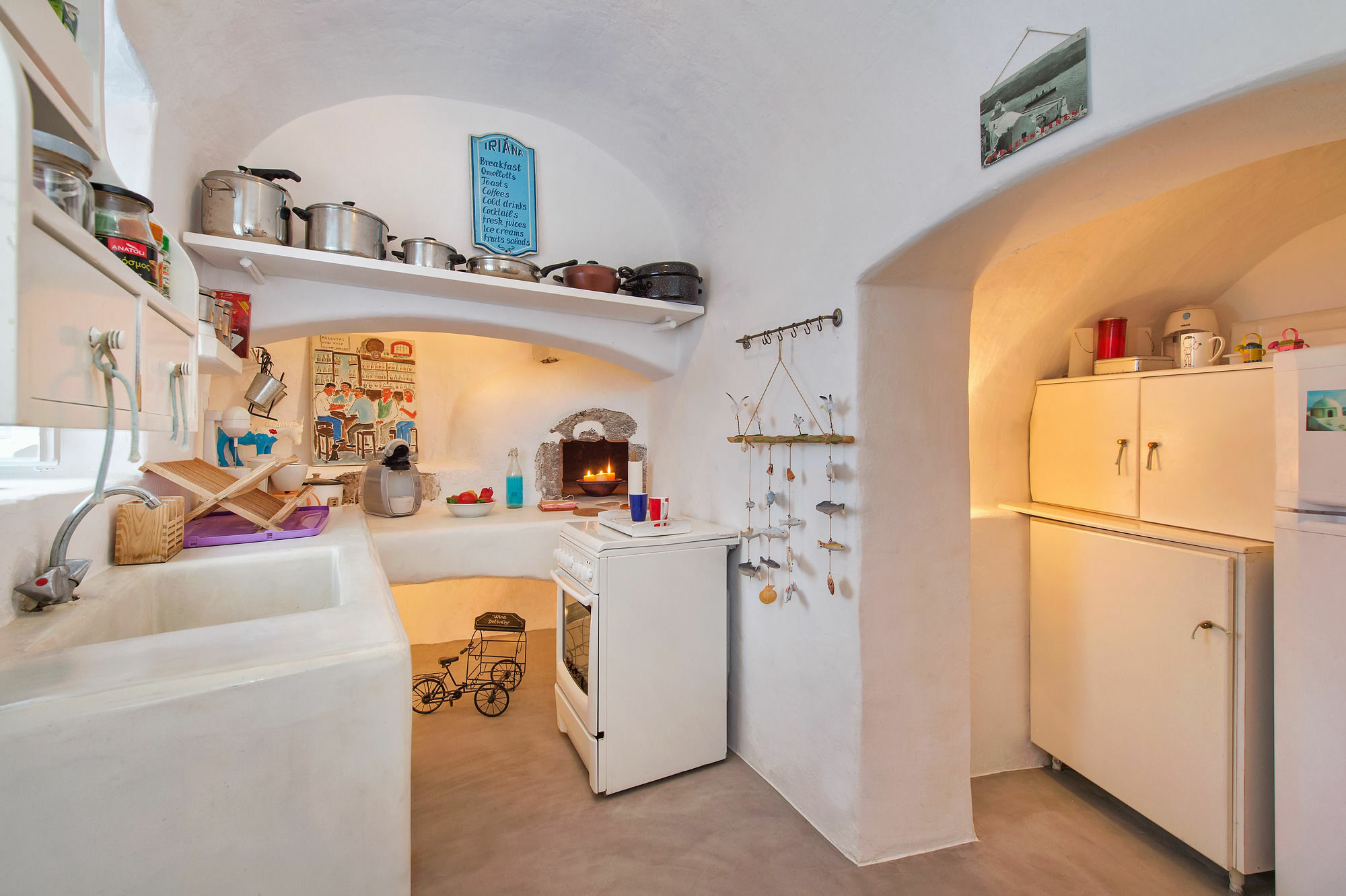 White Cave Private Villa Pyrgos Kallistis Bagian luar foto