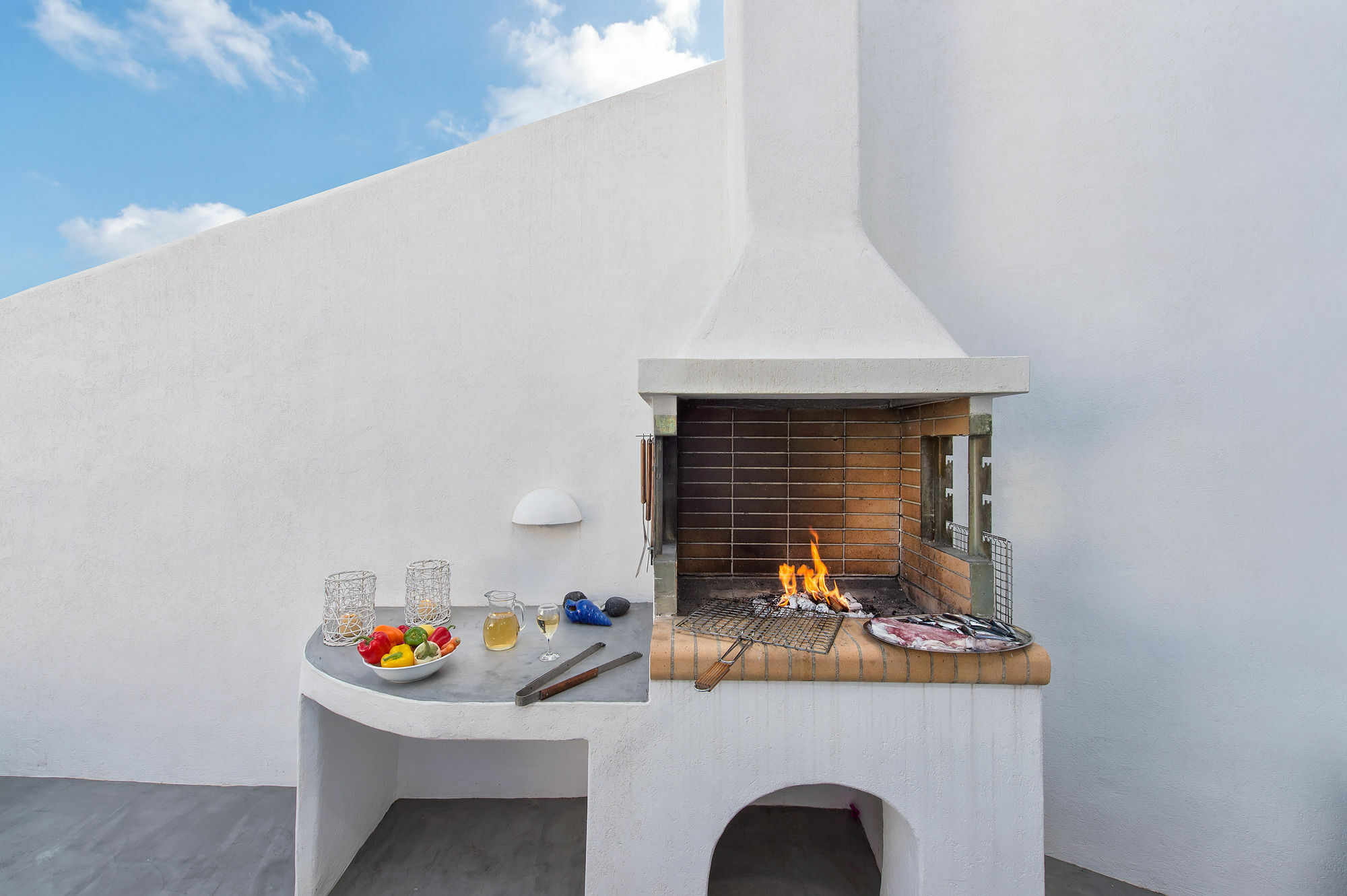 White Cave Private Villa Pyrgos Kallistis Bagian luar foto