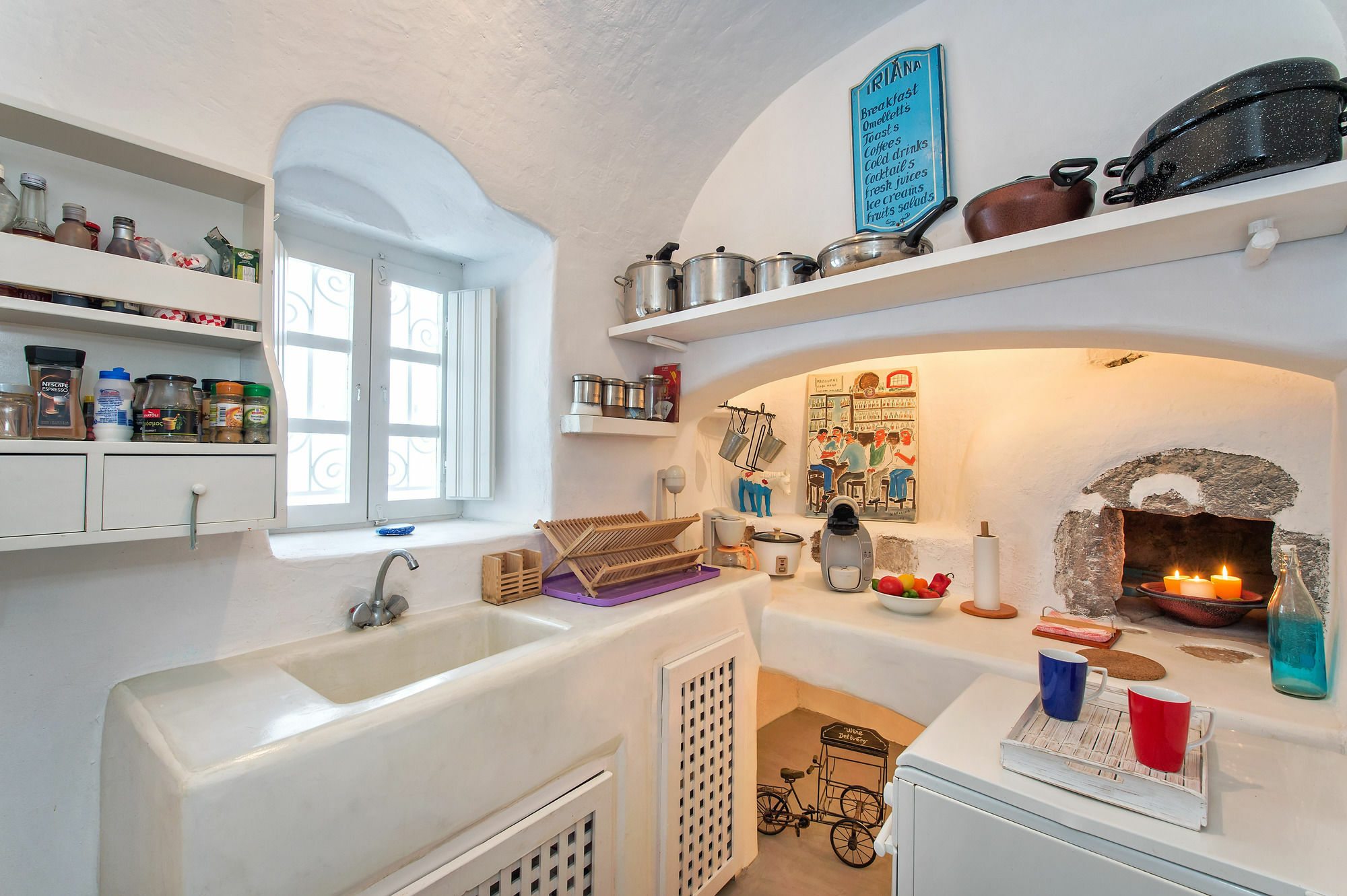 White Cave Private Villa Pyrgos Kallistis Bagian luar foto